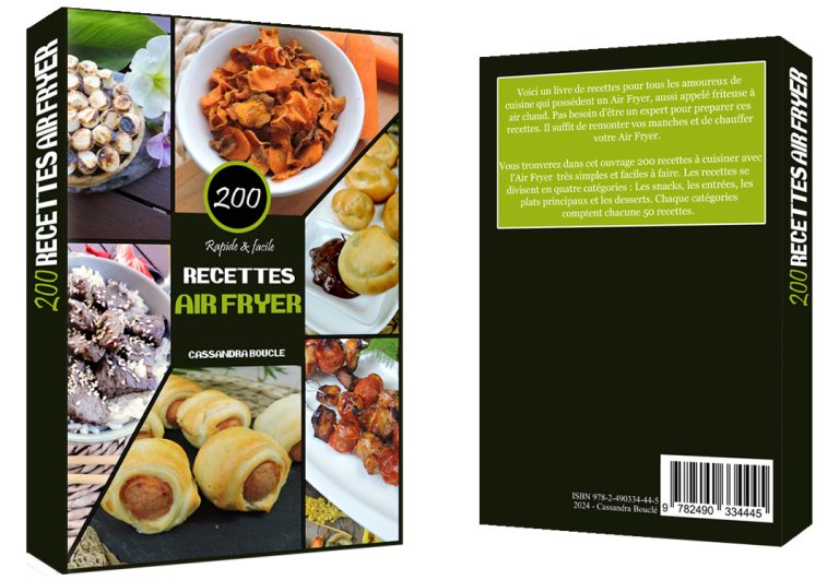 Livre de recettes : 200 recettes pour l’Air Fryer - Les créas de Rose
