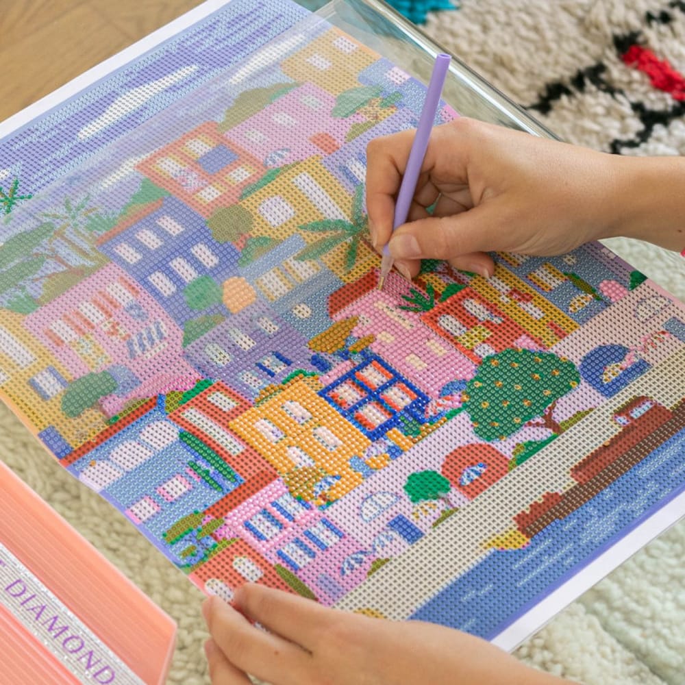 Diamant painting, diamant, loisir, créatif, broderie, tableau, image, creation, famille, adolescent, adulte, senior,