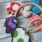 aiguille magique, bijoux, Broderie, coudre, créatif, customiser, DIY, ebook, gratuit, laine, loisir, loisirs créatifs, jeu vidéo, origine, patron, Punch, punch needle, sac, tableau